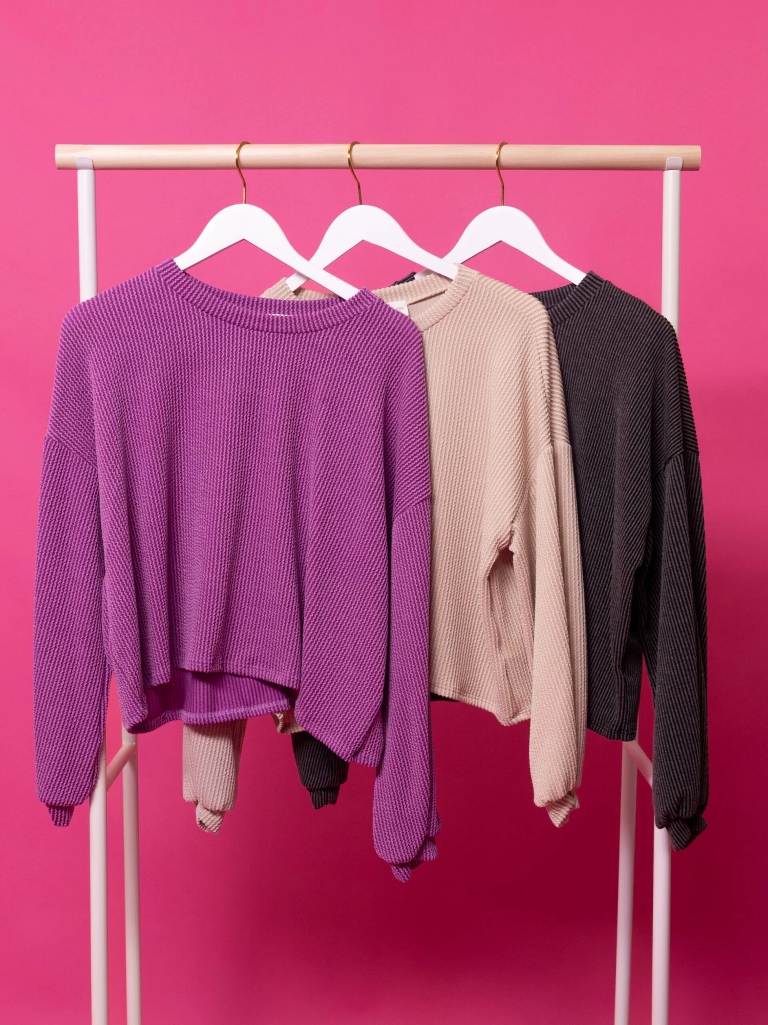 Manifest Long Sleeve Ribbed Top | S - 3XL Set W/ Sku49292 1 Manifest Long Sleeve Ribbed Top | S - 3XL Set W/ Sku49292